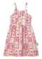 Malwee Kids - Vestido Rodado Acinturado Flores Lilás - variação: Rosa