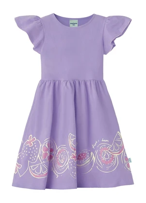 Malwee Kids - Vestido Rodado Acinturado Fresh & Fun Lavanda - MALWEE KIDS