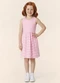 Malwee Kids - Vestido Rodado Acinturado Listrado Lurex Rosa - variação: Rosa