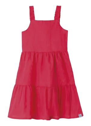 Malwee Kids - Vestido Rodado Acinturado Rosa Escuro - MALWEE KIDS
