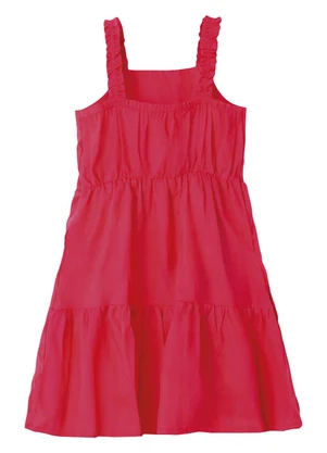 Malwee Kids - Vestido Rodado Acinturado Rosa Escuro - MALWEE KIDS