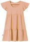 Malwee Kids - Vestido Rodado Acinturado Texturizado Pêssego - variação: Pêssego