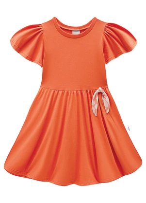 Malwee Kids - Vestido Rodado com Laço Laranja - MALWEE KIDS