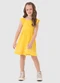 Malwee Kids - Vestido Rodado Coração e Flores Branco - variação: Amarelo