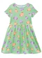 Malwee Kids - Vestido Rodado Floral Rosa Escuro - variação: Verde Claro