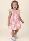 Malwee Kids - Vestido Rodado Listrado com Babados Azul - variação: Rosa