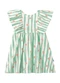 Malwee Kids - Vestido Rodado Listrado com Babados Azul - variação: Verde