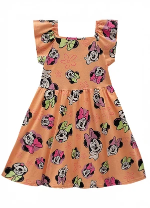Malwee Kids - Vestido Rodado Minnie® Laranja - MALWEE KIDS