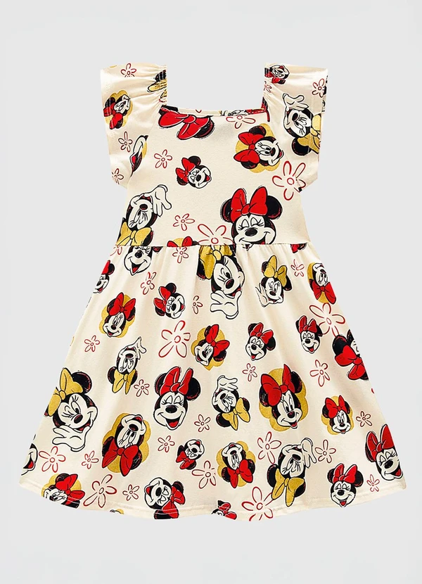 Malwee Kids - Vestido Rodado Minnie® Off White  2