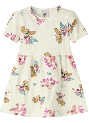 Malwee Kids - Vestido Rodado Skye Patrulha Canina® Off White - MALWEE KIDS