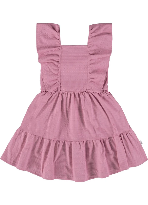 Malwee Kids - Vestido Rosa Antigo Curto Marias em Malha 2