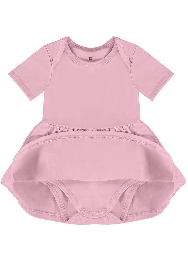 Malwee Kids - Vestido Rosa Claro Body Dino com Glitter 3