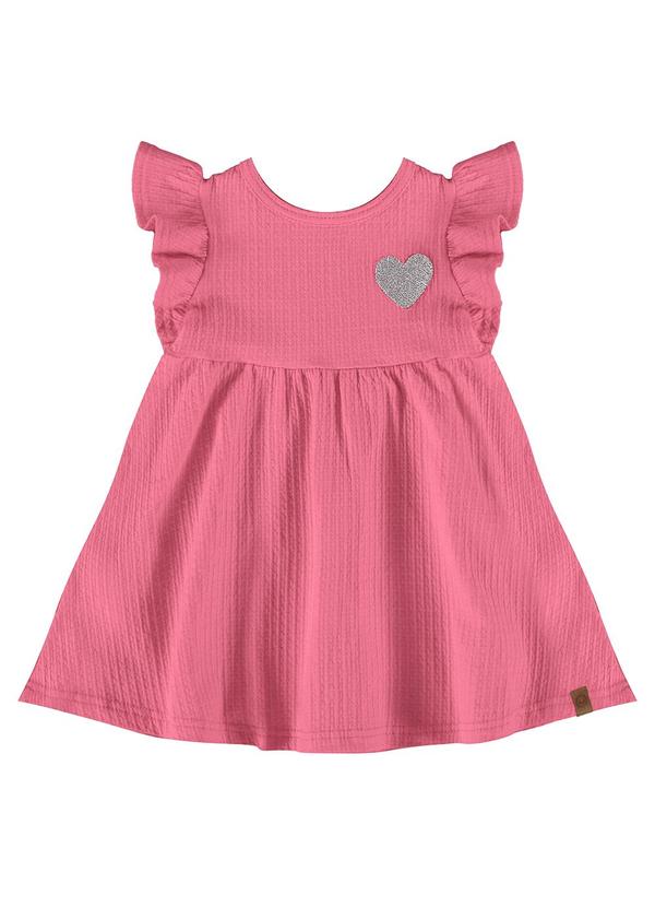 Malwee Kids - Vestido Rosa Godê Coração 1