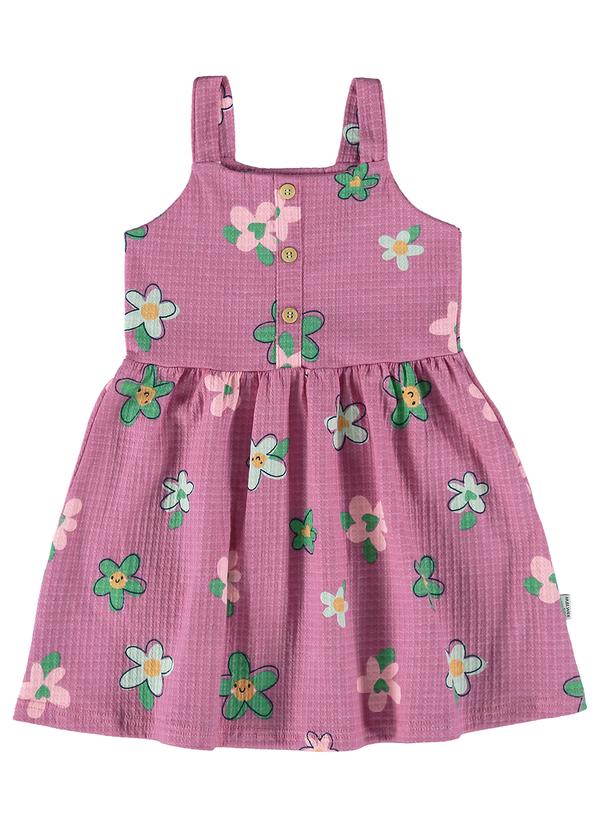 Malwee Kids - Vestido Rosa Godê Floral