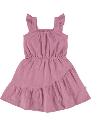 Malwee Kids - Vestido Rosa Godê Texturizada - MALWEE KIDS