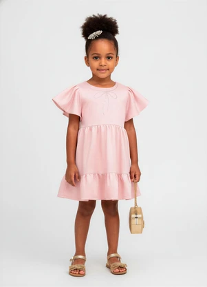 Carinhoso - Vestido Rosa Marias em Lurex - CARINHOSO