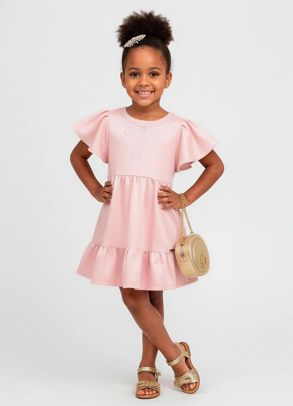 Carinhoso - Vestido Rosa Marias em Lurex 2