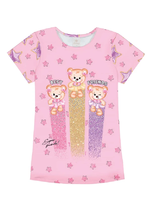 Abrange - Vestido Rosa