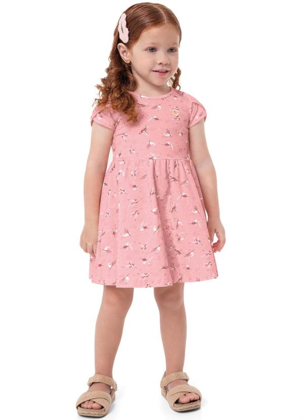 Carinhoso - Vestido Rosê Godê Beija-Flor