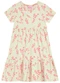 Duduka - Vestido Estampa Rotativa Flores sem Mangas Bege - variação: Bege