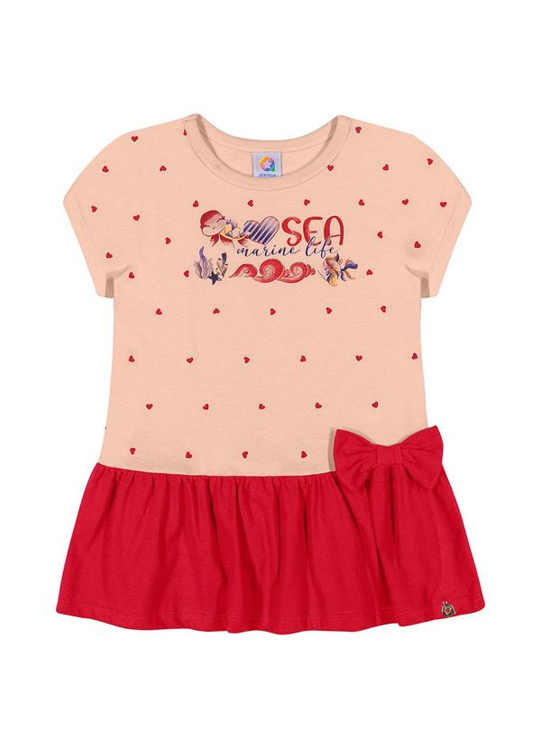 Alenice - Vestido Sea Marine Life Menina Rosa 