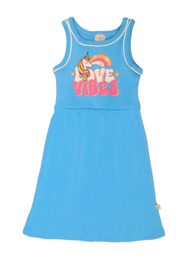 Tink Bink - Vestido sem Manga Azul 1