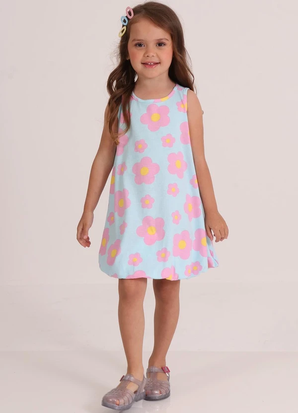 Tink Bink - Vestido sem Manga Balonê Listrado