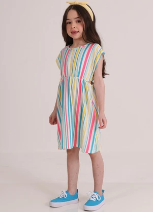 Tink Bink - Vestido sem Manga Listrado - TINK BINK