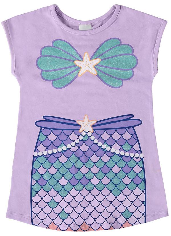 Malwee Kids - Vestido Sereia Fantasia Lilás 2