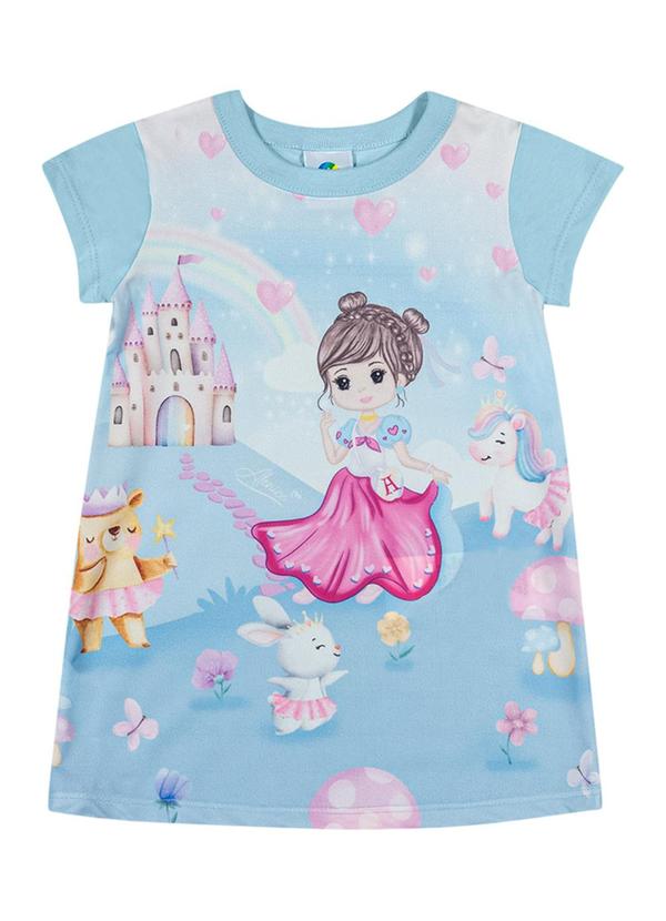 Alenice - Vestido Sereia Menina Azul 2