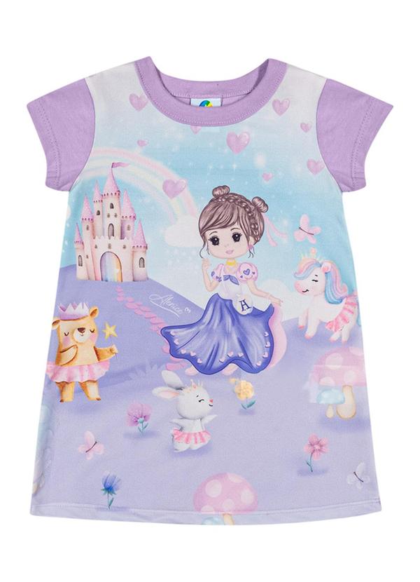 Alenice - Vestido Sereia Menina Roxo