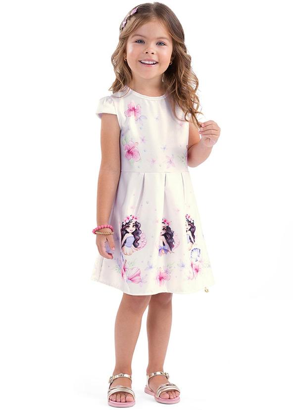 Alenice - Vestido Sonhos de Verão Menina Branco