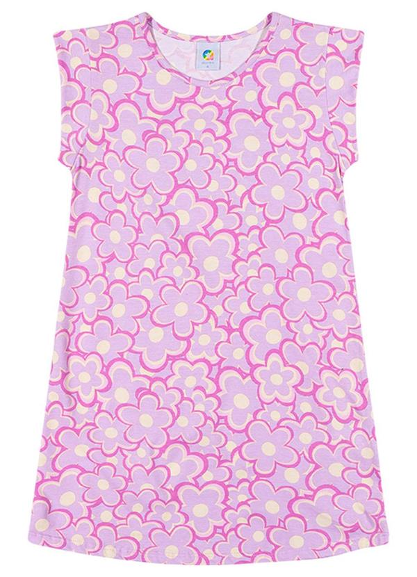 Alenice - Vestido Summer Flowers Menina Roxo
