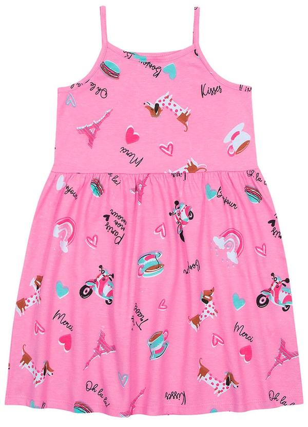 Alenice - Vestido Sweet Travel Meninas Rosa