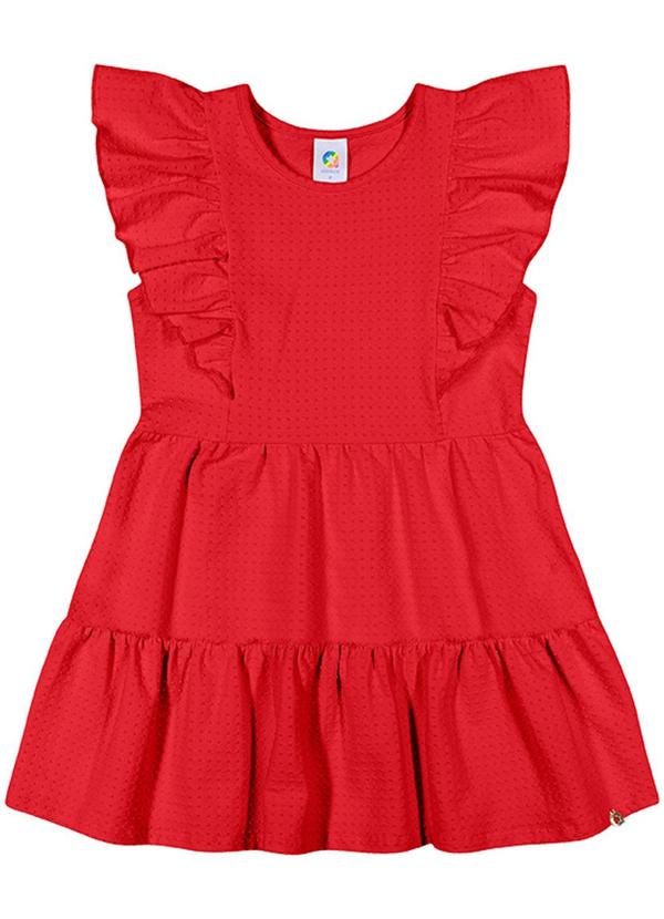 Alenice - Vestido Sweeties Menina Vermelho