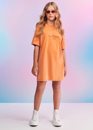 I Am - Vestido T-Dress Laranja - I AM