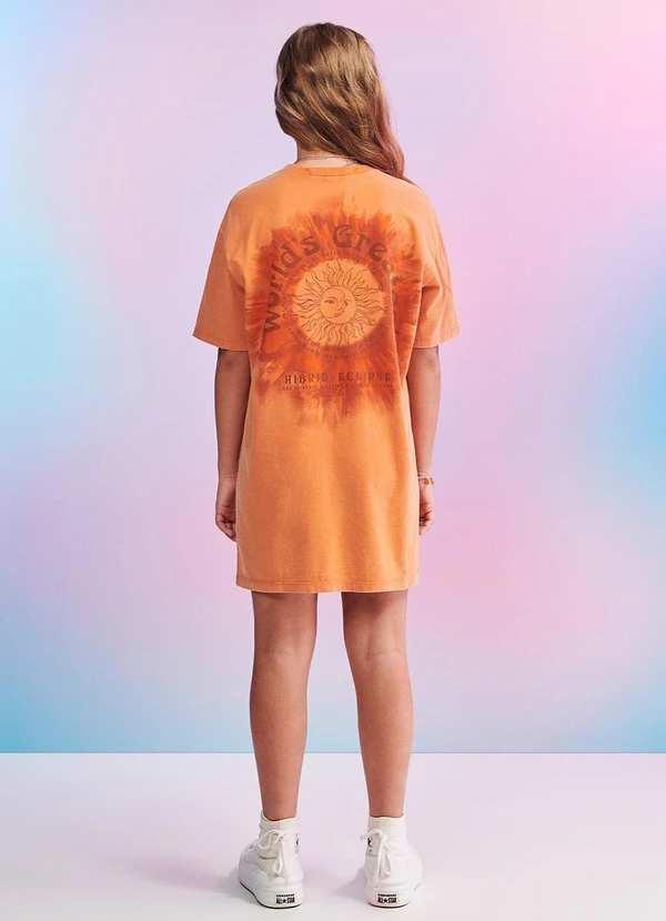 I Am - Vestido T-Dress Laranja 2