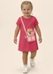 Malwee Kids - Vestido T-Shirt Cachorrinho com Bolsinha Rosa - variação: Rosa