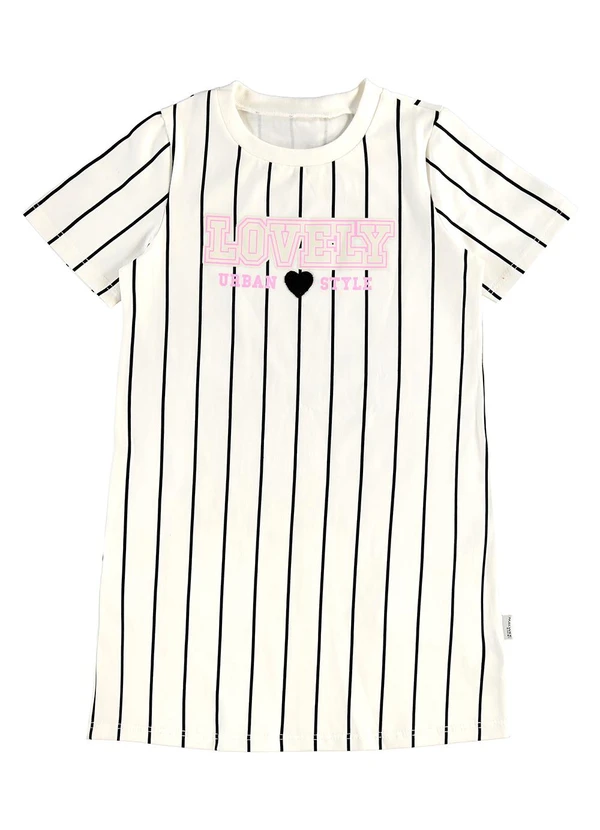 Malwee Kids - Vestido T-Shirt Lovely Off White 2