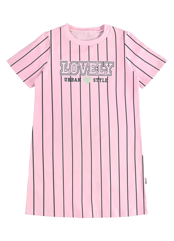 Malwee Kids - Vestido T-Shirt Lovely Rosa 2