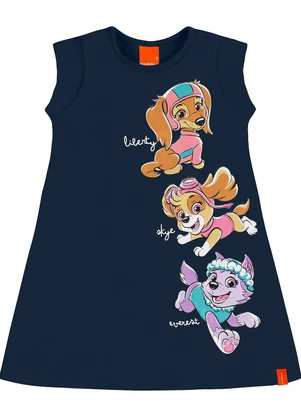 Malwee Kids - Vestido T-Shirt Patrulha Canina Azul Marinho - MALWEE KIDS