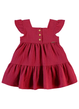 Pulla Bulla - Vestido Tecido Crepe Roxo - PULLA BULLA