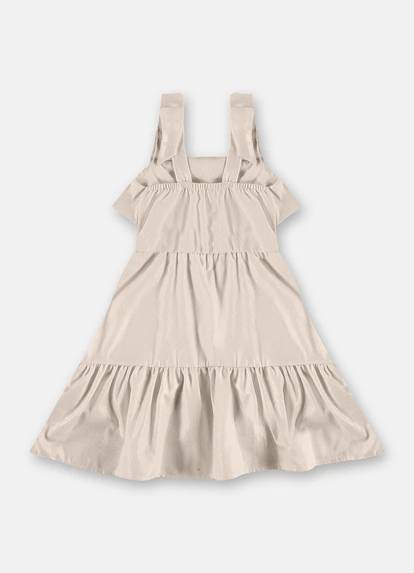 Up Baby - Vestido Tecido Linho Foil Branco 3
