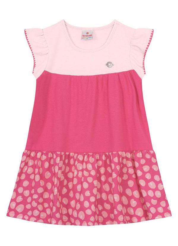 Brandili - Vestido Três Marias Infantil Menina Rosa