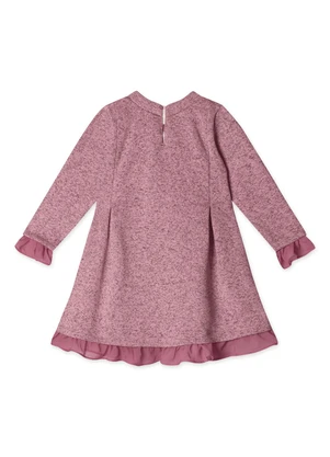 Lilica Ripilica - Vestido Tricot Manga Longa Infantil Rosa - LILICA RIPILICA