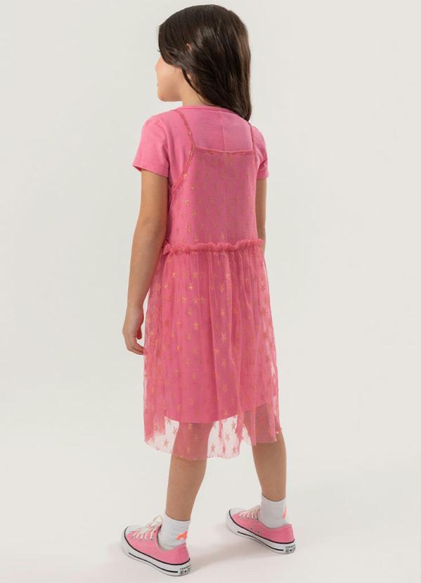 Bimbi - Vestido Tule Estrela Rosa 2