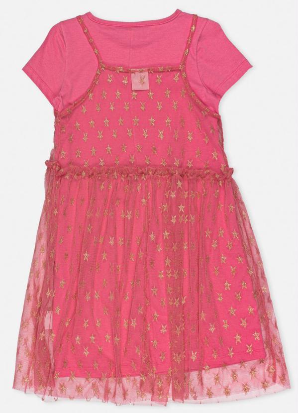 Bimbi - Vestido Tule Estrela Rosa 4