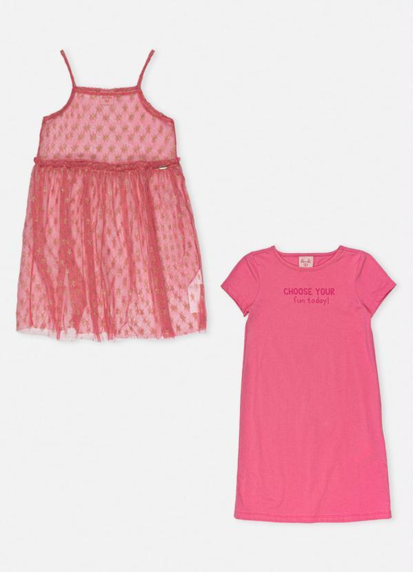 Bimbi - Vestido Tule Estrela Rosa 5