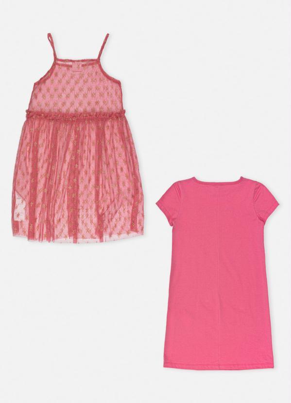 Bimbi - Vestido Tule Estrela Rosa 6