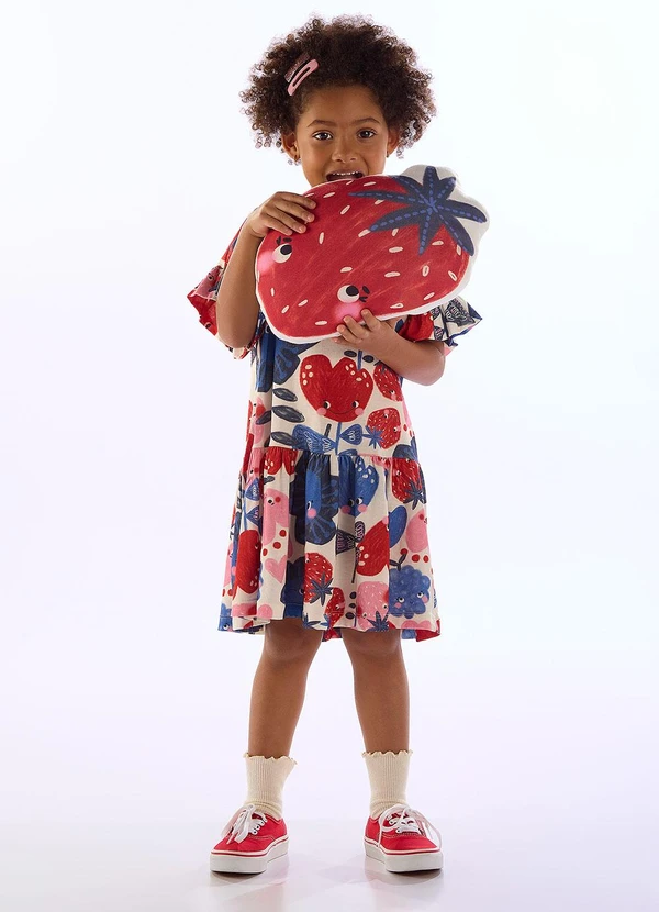 Três e Já - Vestido Tulipa Meia Malha Branco 2